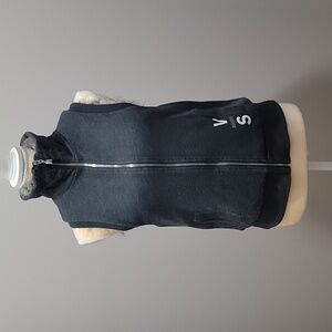 Victoria's Secret Reversible Faux Fur Vest Charcoal Sz. XS